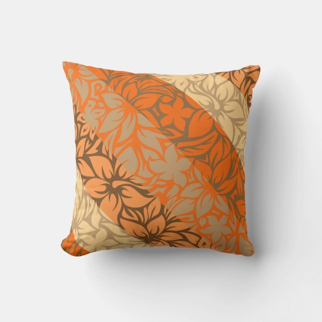 Coussins rayés de ketmie hawaïenne de baie de (Recto)