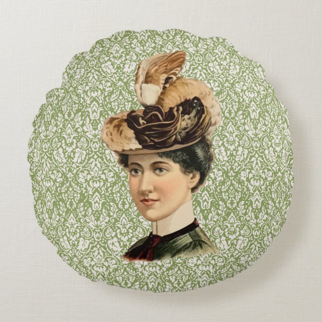 Coussins Ronds 1899 Casquette pour Dames #4 (ère victorienne) (Devant)