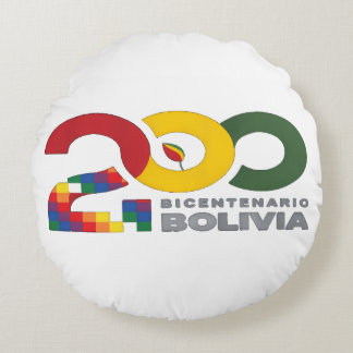 Coussins Ronds 200 años bicentenario de Bolivia