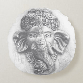 Coussins Ronds 3d Seigneur Ganesha - Om