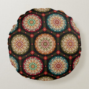 Coussins Ronds abstract colorful circle bunch pattern backgrounda