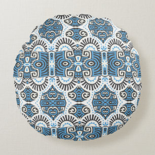 Coussins Ronds Abstrait Ethnique vintage Motif sans couture. tend