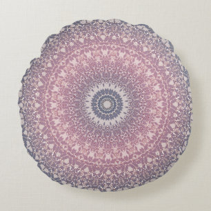 Coussins Ronds Abstrait mandala ronde sans couture motif kaleidos