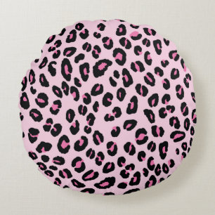 Coussins Ronds Abstrait moderne léopard sans couture motif. Anima