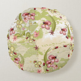 Coussins Ronds Adventure Ditsy Ladybirds