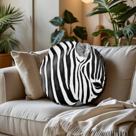 Coussins Ronds Agrandissement Zebra no2