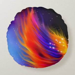 Coussins Ronds Ailes du Phoenix spatial