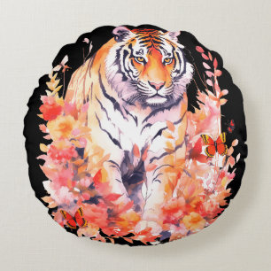 Coussins Ronds Aimez les tigres Cherchez pas plus loin
