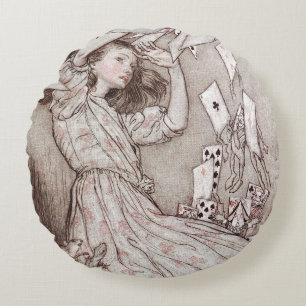 Coussins Ronds Alice Au Pays Des Merveilles Lewis Carroll Rackham