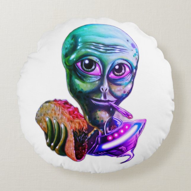 Coussins Ronds Alien (Devant)