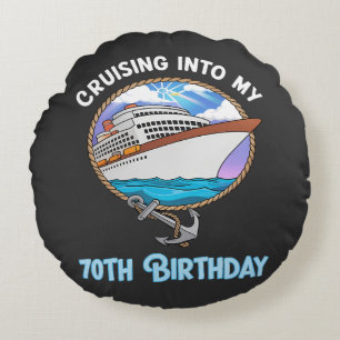 Coussins Ronds Amateur de croisière naviguant vers mes 70 ans