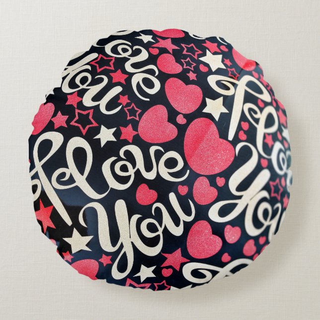 Coussins Ronds Amour (Devant)