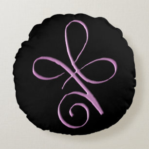 Coussins Ronds Amour inconditionnel rose