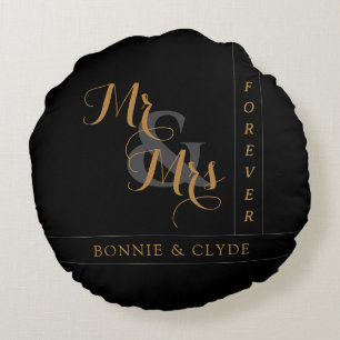 Coussins Ronds Amour Intemporel : Décoration M. & Mme Forever