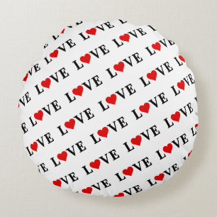 Coussins Ronds AMOUR Simple Minimaliste Élégant