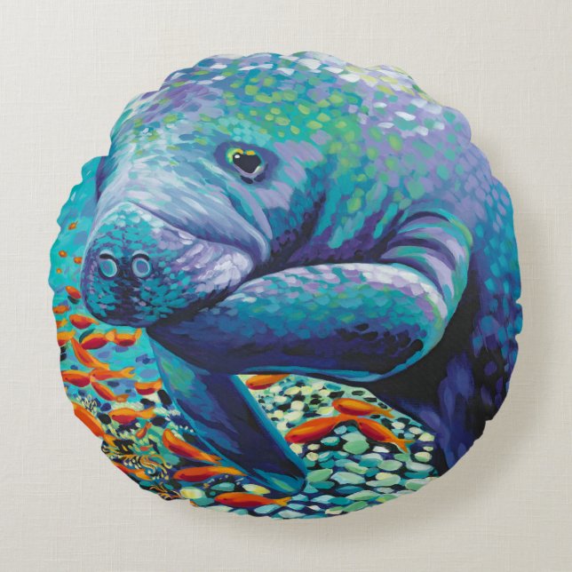 Coussins Ronds Amoureux de mer II (Devant)