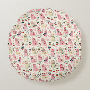 Coussins Ronds Amoureux des chats toutes occasions