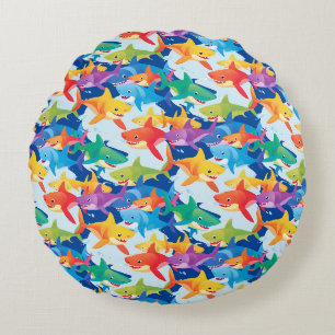 Coussins Ronds Amusant requin arc-en-ciel anniversaire ballon enf