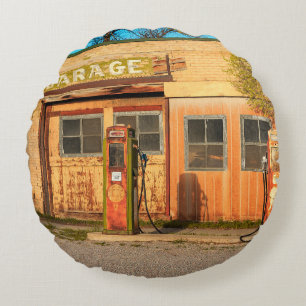 Coussins Ronds Ancienne station de service en Utah rurale, États-