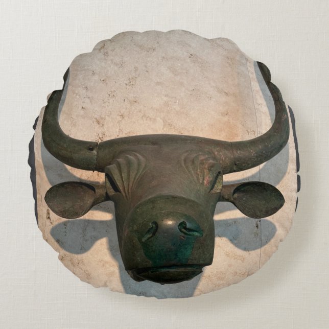 Coussins Ronds Ancient Bull (Devant)