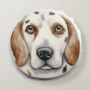 Coussins Ronds Anglais Setter Dog 3D inspiré