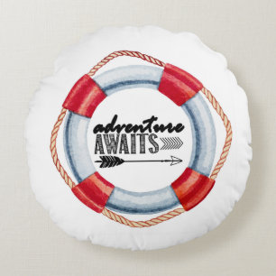 Coussins Ronds Anneau de vie d'aventure