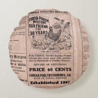 Coussins Ronds Antique Canister Feed