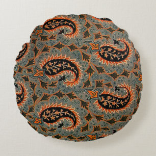 Coussins Ronds Antique, Oriental Perse, Turc Motif Paisley