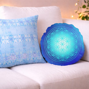 Coussins Ronds Aqua Radiance – Couleur du Cœur