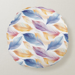 Coussins Ronds Aquarelle colorée