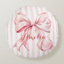 Arc en rose personnalisé et rayures