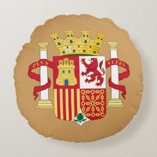 Coussins Ronds Armoiries d'Espagne