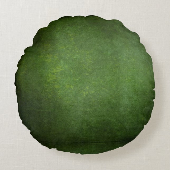 Coussins Ronds Arrière - plan de Grunge Ombre foncée - Vert (Devant)