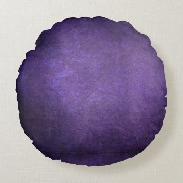 Coussins Ronds Arrière - plan de Grunge Ombre foncée - Violet (Devant)