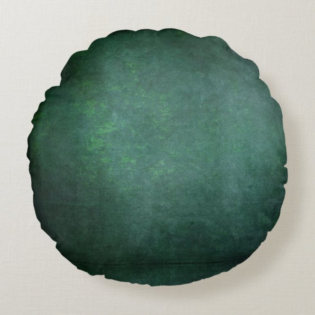 Coussins Ronds Arrière - plan de Grunge Ombre - Vert Turquoise (Devant)