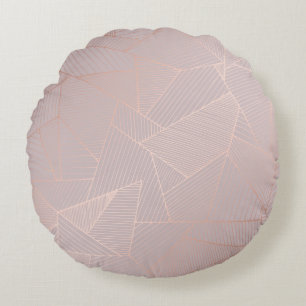 Coussins Ronds arrière - plan décoratif or rose, élégant.