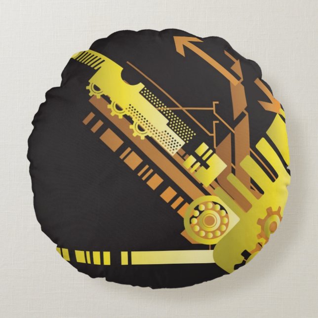 Coussins Ronds Arrière - plan tramé technique 5 (Devant)