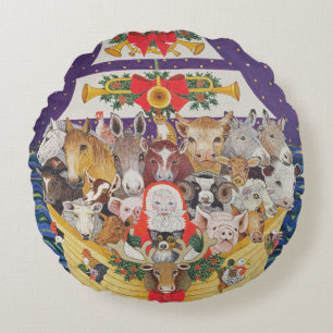 Coussins Ronds Arrivée de Noël