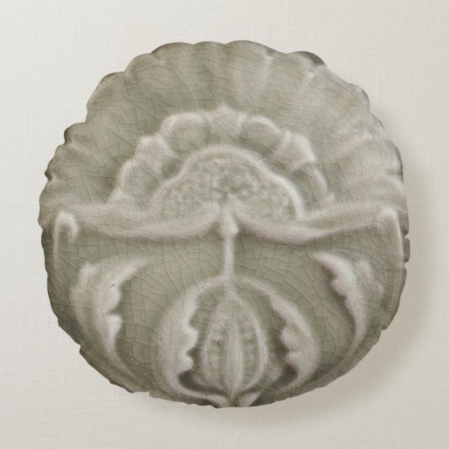 Coussins Ronds Art nouveau jugendstil carreaux de fleurs design b (Devant)