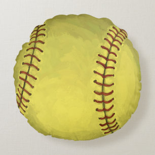 Coussins Ronds Art Softball Peint