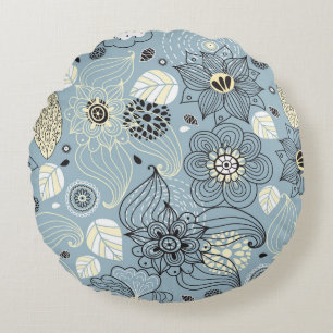 Coussins Ronds Automne Floral : Design saisonnier élégant
