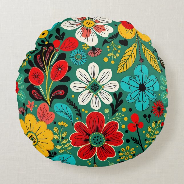 Coussins Ronds Automne Joy N01 (Devant)