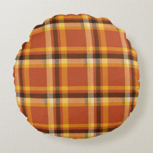 Coussins Ronds Automne Plaid Confortable Literie Chaude et Conf