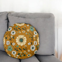 Automne Retro Boho Mustard Motif
