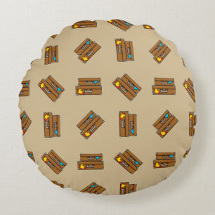 Coussins Ronds Bagages de dessin