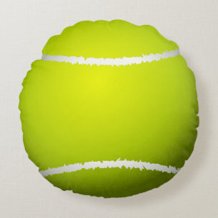 Coussins Ronds Balle de tennis fraîche réaliste