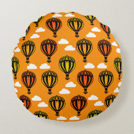 Coussins Ronds Balloon à air chaud avec modèle