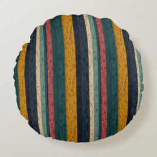 Coussins Ronds Bandes verticales vives