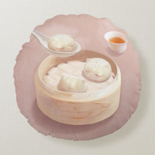 Coussins Ronds Bao Baby - Tea Time Bao Buddies