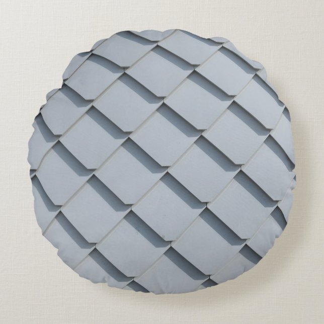 Coussins Ronds Bardeaux de toit gris (Devant)